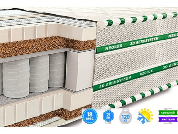 Матрас Магнат Латекс Кокос 3D Neolux.