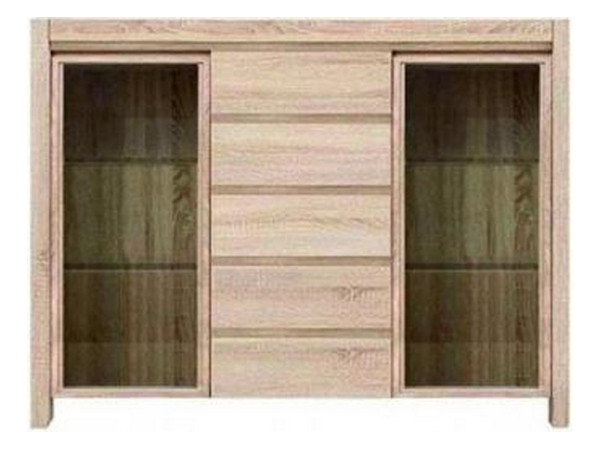 Витрина KOM 2w5s Каспиан Дуб Сонома