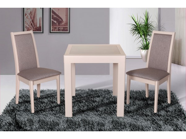 Стол "Милан с камнем" беж