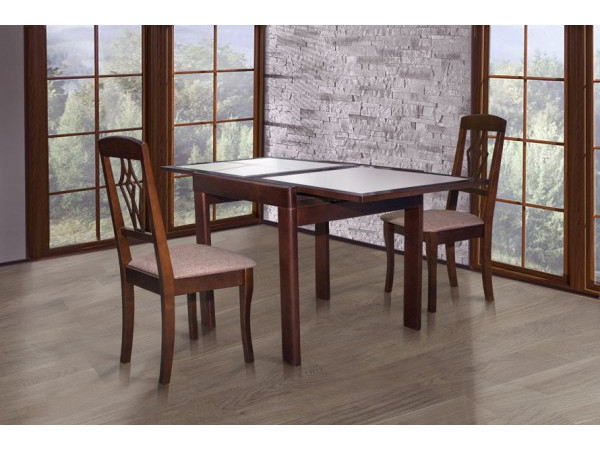 Стол "Милан с камнем" (орех темный)