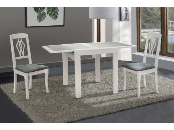 Стол "Милан с камнем" (белый)