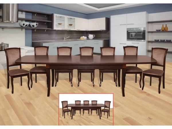 Стол "Обеденный -3" орех темный