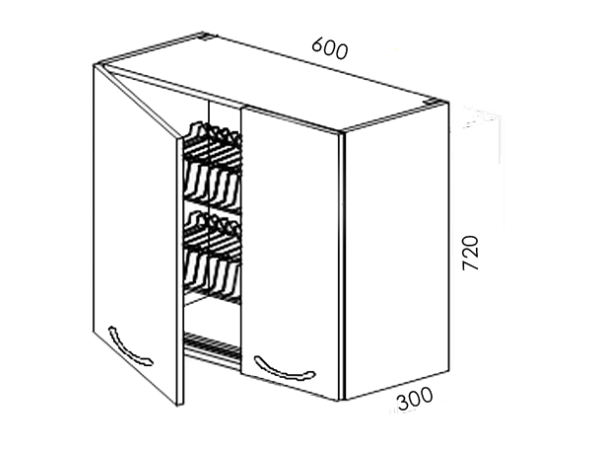 Сушка 2д 600х720х300