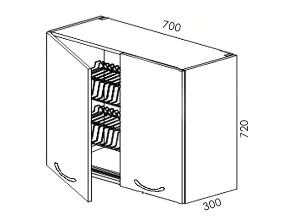 Сушка 2д 700х720х300