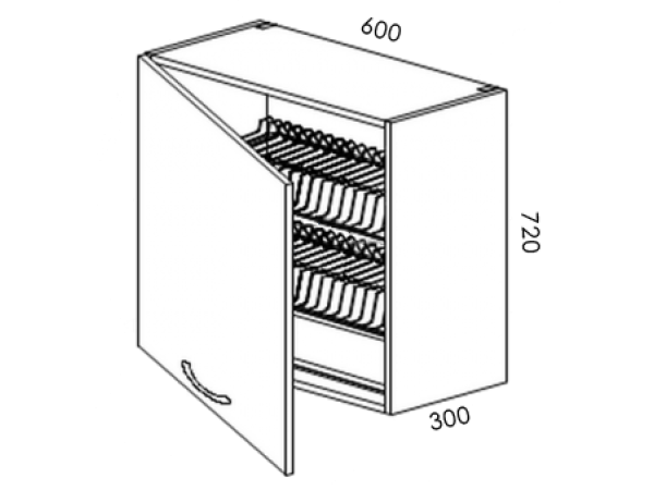 Сушка 1д 600х720х300