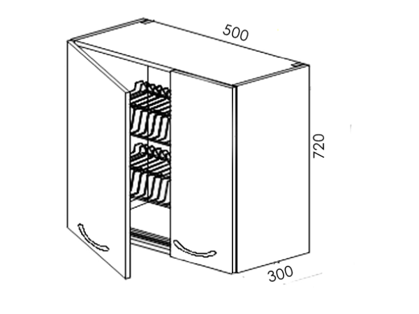 Сушка 2д 500х720х300