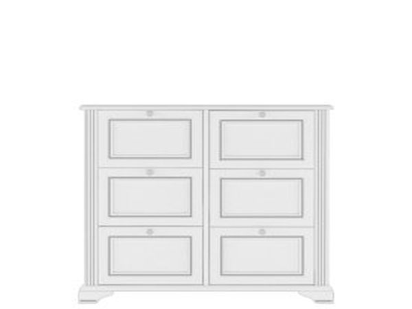 Тумба для обуви 6D Вайт